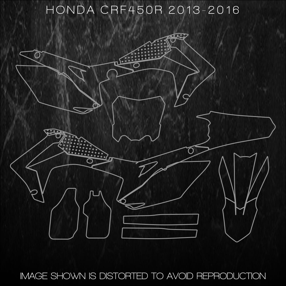 HONDA CRF250R 2014-2017 CRF450R 2013-2016 – Accurate Templates