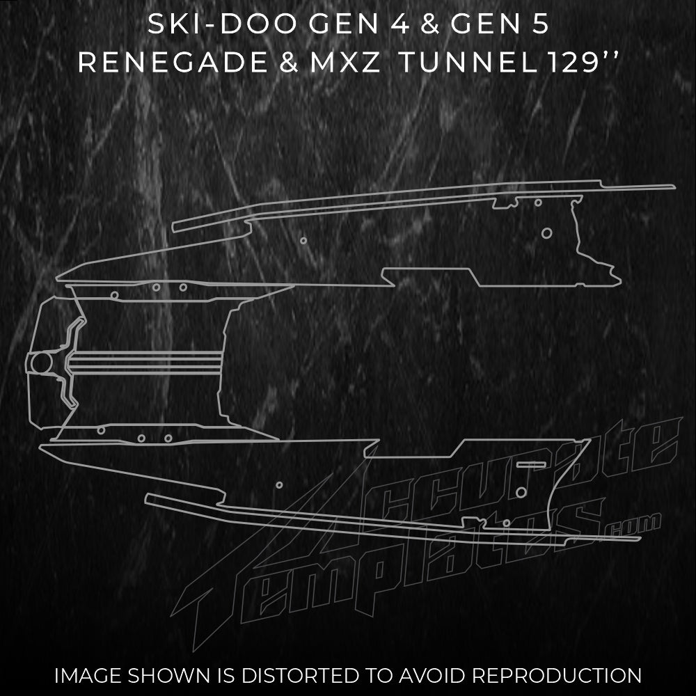 SKI-DOO GEN 4 & GEN 5 MXZ & RENEGADE TUNNEL 129 – Accurate Templates