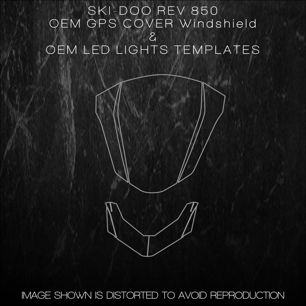 SKIDOO OEM Glove Box Extension & OEM LED LIGHTS Accurate Templates