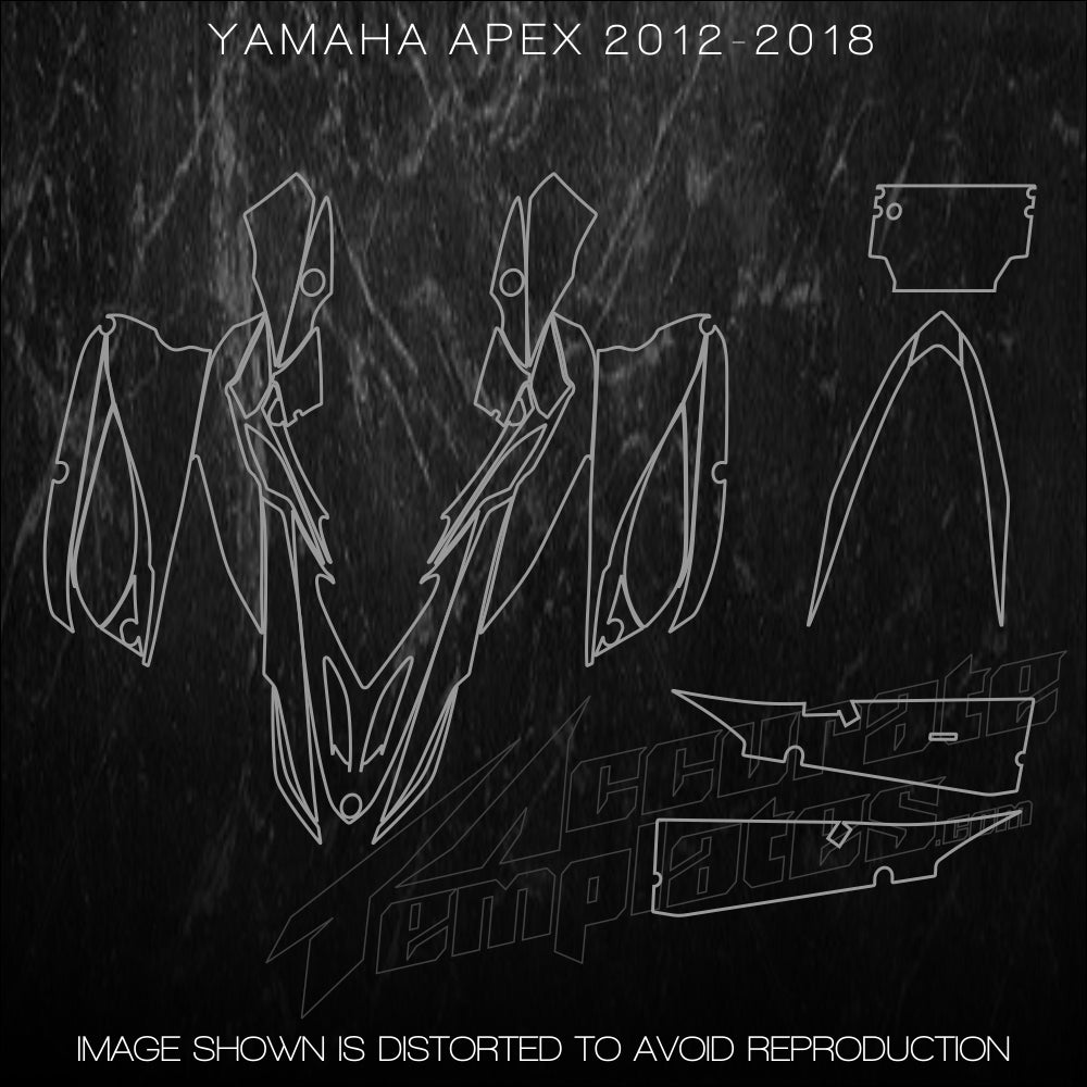 YAMAHA APEX 2012 2018 Accurate Templates