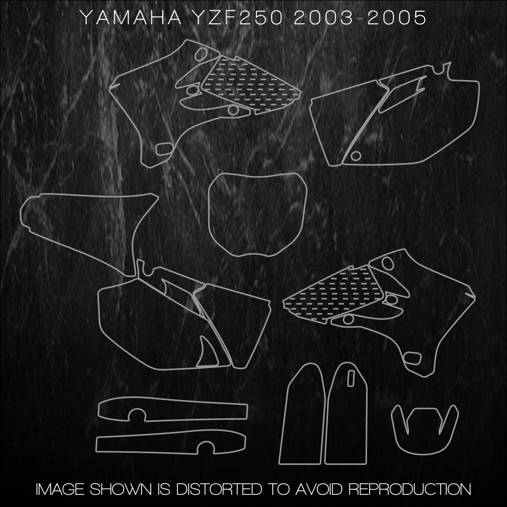 YAMAHA YZF250 2003-2005 – Accurate Templates