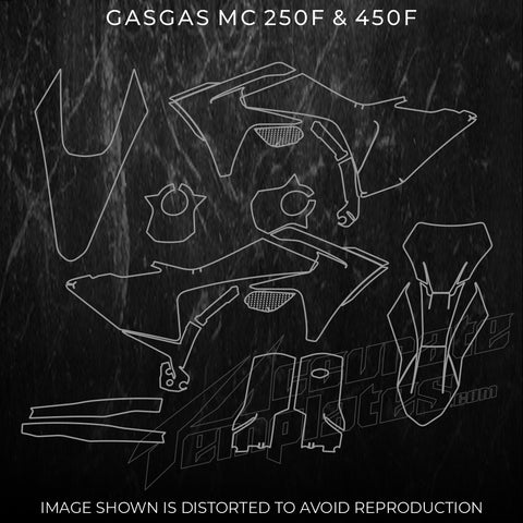 GASGAS FACTORY EDITION TEMPLATES MC250F MC450F