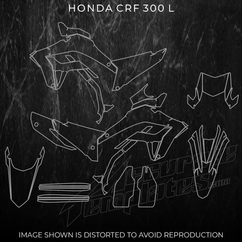 HONDA CRF300L TEMPLATES CRF 300L