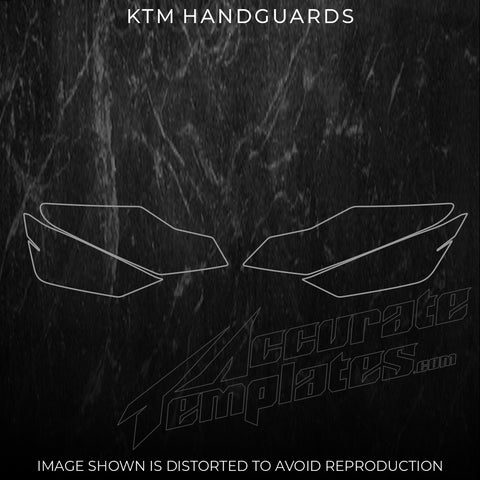KTM HANDGUARDS TEMPLATES