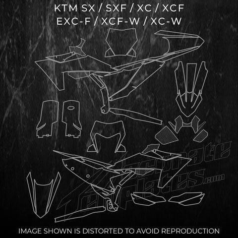 KTM SX SXF XC XCF EXCF Templates 2023 2024