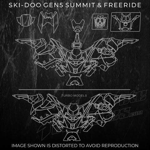 SKIDOO 2023 GEN5 GEN 5 Templates SUMMIT FREERIDE 