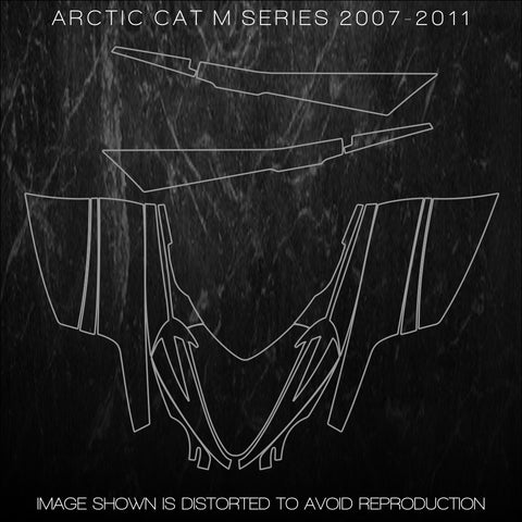 Arctic Cat Sled Snowmobile Templates M8 2007 2008 2009 2010 2011