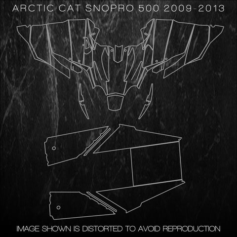 Arctic Cat Snopro 500 Sled Snowmobile Templates Graphics