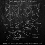 CanAM BRP ATV TEMPLATES DS450 DS 450 2008 2009 2010 2011 2012 2013 2014 2015