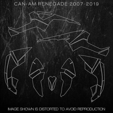 CanAM BRP ATV TEMPLATES Renegade 2007 2008 2009 2010 2011 2012 2013 2014 2015 2016 2017 2018 2019