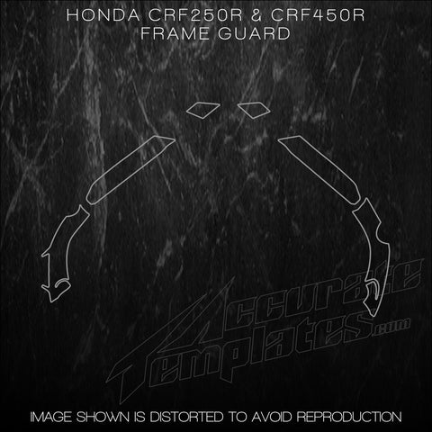 HONDA CRF450R CRF 450R Frame Guard Template