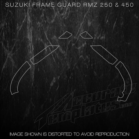 SUZUKI RMZ 250 450 RMZ250 RMZ450 MX TEMPLATES FRAME GUARD