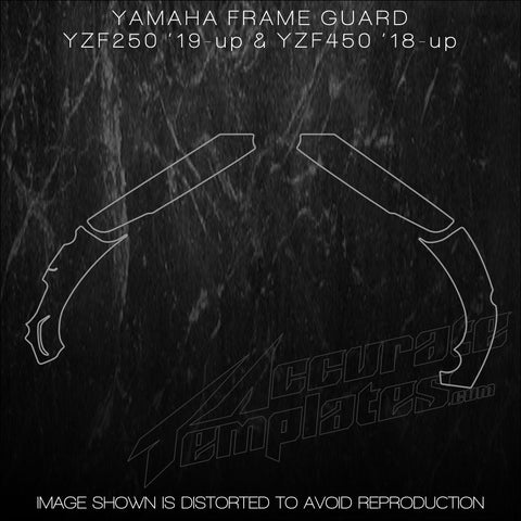 YAMAHA YZF250 YZF 250 450 YZF450 MX TEMPLATES FRAME GUARD