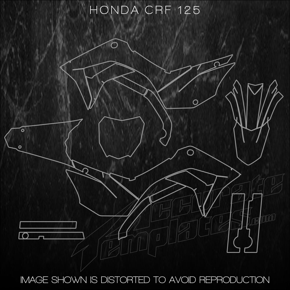 HONDA CRF 125F 2019 2023 Accurate Templates HONDA CRF 125F 2019 2023 Accurate Templates