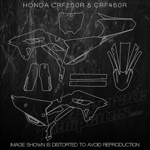 HONDA CRF250R 2022 CRF450R CRF450 2021 2022 Template kit