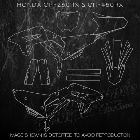HONDA CRF 250RX 450RX RX TEMPLATES 