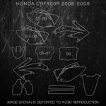 HONDA CRF450R 2005 2006 2007 2008 Templates