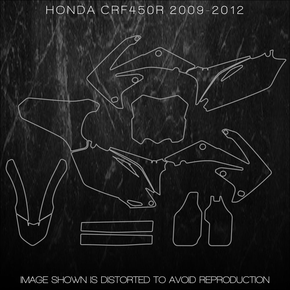 HONDA CRF 250R 20102013 CRF450R 20092012 Accurate Templates HONDA CRF 250R 20102013 CRF450R 20092012 Accurate Templates