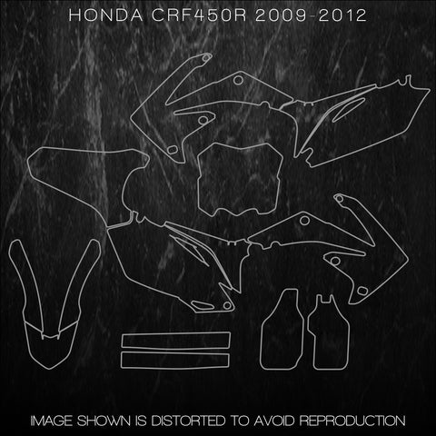 HONDA CRF 250R 2010-2013 CRF450R 2009-2012 Templates