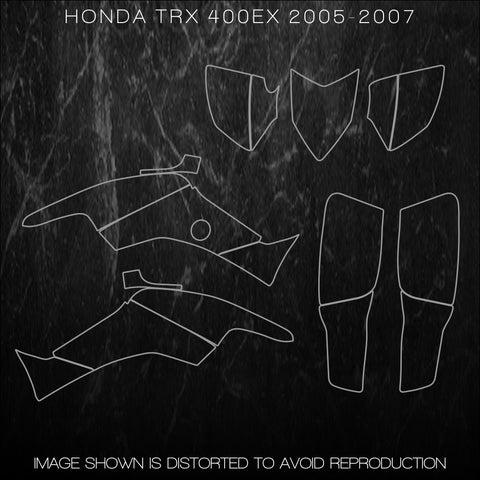 HONDA TRX ATV TEMPLATES TRX400x TRX400 TRX400EX 2005 2006 2007