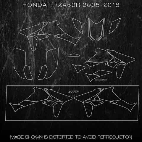 HONDA TRX ATV TEMPLATES 450r 450er TRX450r TRX450er 2005 2006 2007 2008 2009 2010 2011 2012 2013 2014 2015 2016 2017 2018 Templates