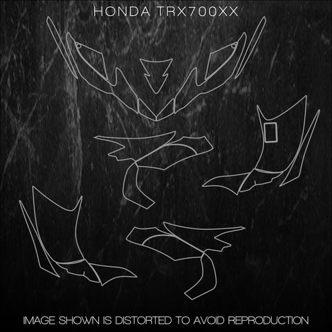 HONDA TRX ATV TEMPLATES 700xx trx700xx 2008 2009 2010 2011 2012 2013 2014 2015 2016 2017 2018 2019 Templates