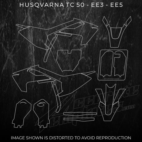 Husqvarna TC50 TC 50 Templates EE3 EE5