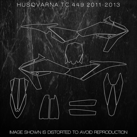 HUSQVARNA TC 449 2011 2012 2013 MX Templates