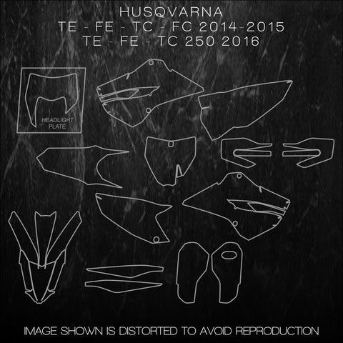 HUSQVARNA TE  FE  TC  FC 2014 - 2015 MX Templates