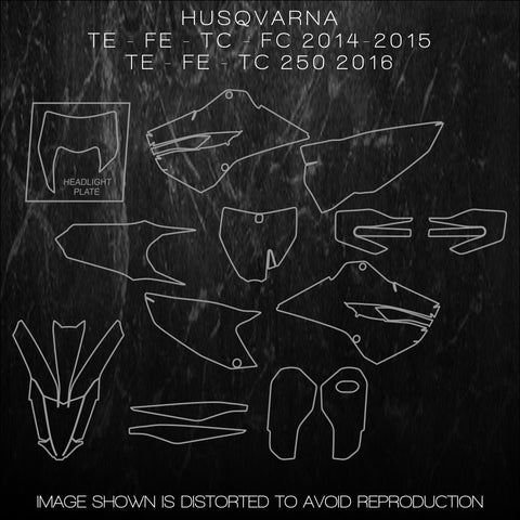 HUSQVARNA TE  FE  TC  FC 2014 - 2015 MX Templates