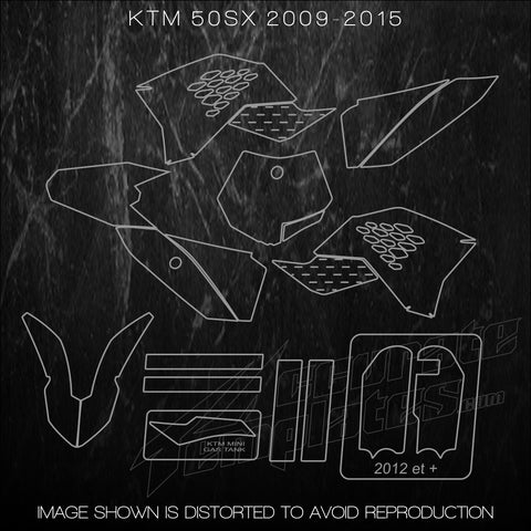 KTM Mini 50sx 50 sx 2009 2010 2011 2012 2013 2014 2015 Mx Templates