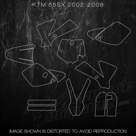 KTM 65sx 65 sx 2002 2003 2004 2005 2006 2007 2008 Mx Templates