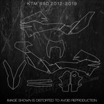 KTM 690 Enduro Template 2012 2013 2014 2015 2016 2017 2018 2019