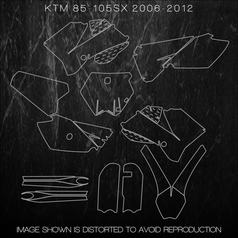 KTM 85sx 85 sx 105 105sx 2006 2007 2008 2009 2010 2011 2012 Templates