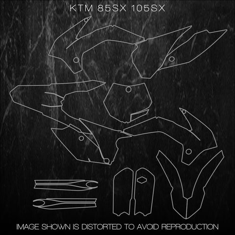 KTM 85SX 85 sx 105 105SX 2013 2014 2015 2016 2017 2018 2019 Templates