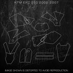 KTM EXC 250 2002 2003 2004 2005 2006 2007 Mx Templates