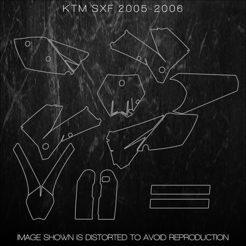 KTM SXF 2005 2006 Templates
