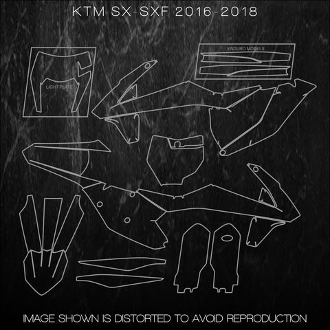 KTM SXF250 SXF450 SXF 250 450 2016 2017 2018 Templates
