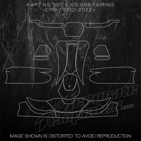CRG SODI KART TEMPLATES KG507 KG508