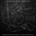 KAWASAKI KX65 KX 65 SUZUKI RM65 RM 1998 1999 2000 2001 2002 2015 2016 2017 2018 2019 Templates 