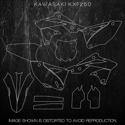 KAWASAKI KXF250 KXF 250 2013 2014 2015 2016 Templates