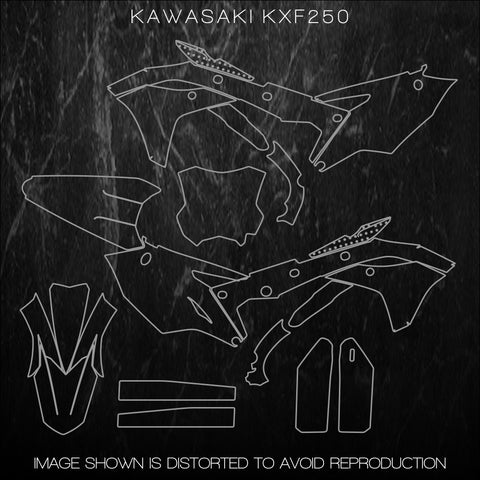 KAWASAKI KXF250 KXF 250 2017 2018 2019 Templates