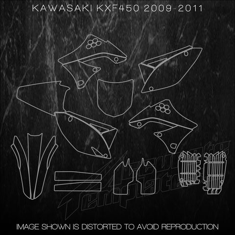 Kawasaki KXF450 KXF 450 2009 2010 2011 Mx Templates