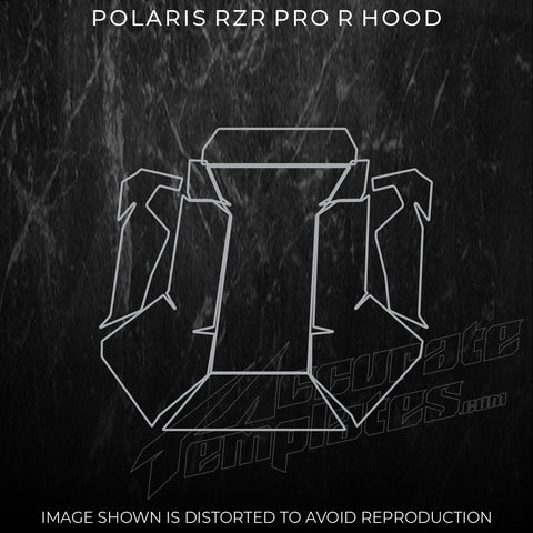 POLARIS RZR PRO R TEMPLATES 2022 2023 HOOD