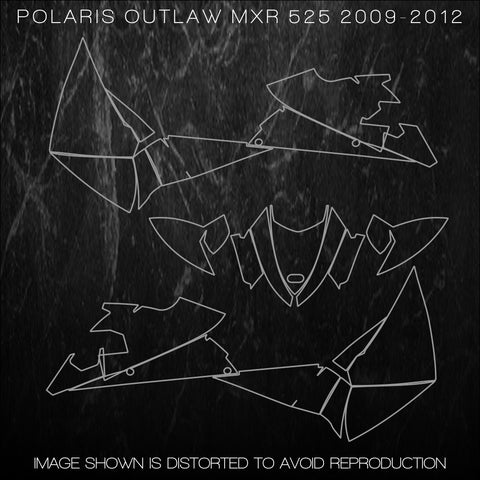 POLARIS OUTLAW Templates atv MXR 525 2009 2010 2011 2012