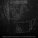 POLARIS RZR 800 BLING STAR DOORS 2008 2009 2010 2011 2012 2013 2014 Templates