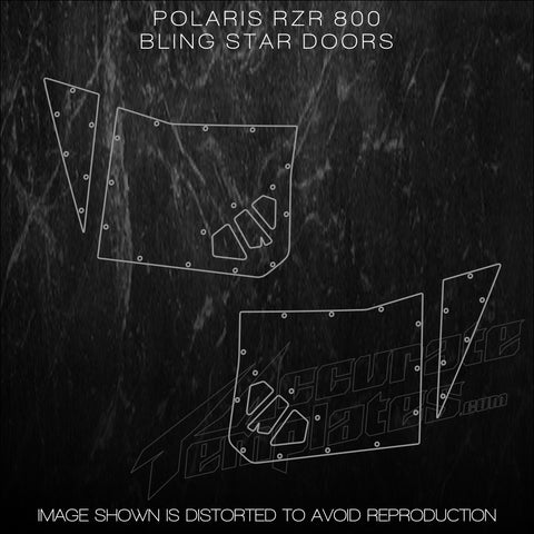 POLARIS RZR 800 BLING STAR DOORS 2008 2009 2010 2011 2012 2013 2014 Templates