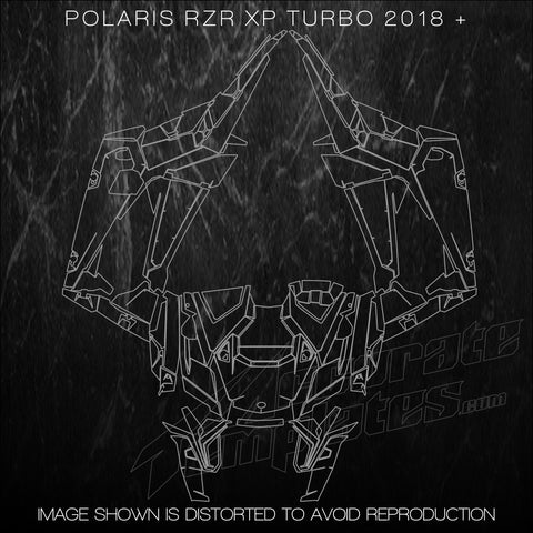 POLARIS RZR XP TURBO 2018 2019 TEMPLATES KIT GRAPHICS VECTOR SXS