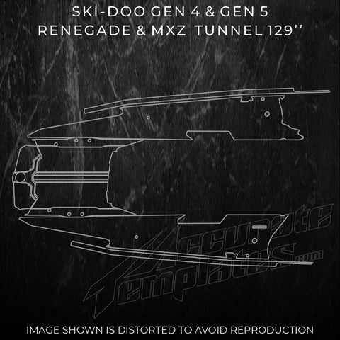 SKI-DOO GEN5 MXZ RENEGADE 129 TUNNEL TEMPLATES 2023 
