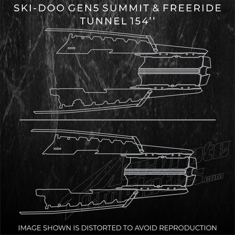SKIDOO GEN 5 SUMMIT FREERIDE TUNNEL TEMPLATE 154